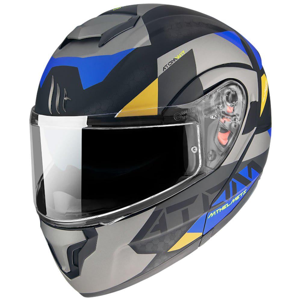Мотошлем MT HELMETS ATOM SV W17 A2 S Matt Gray (28733)