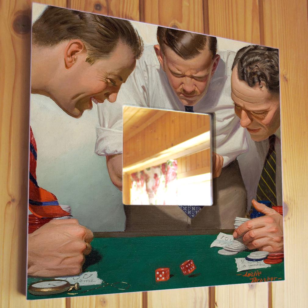 Зеркало декоративное Казино 260х260 мм (M00286) Зеркало декоративное Казино 260х260 мм (M00286)