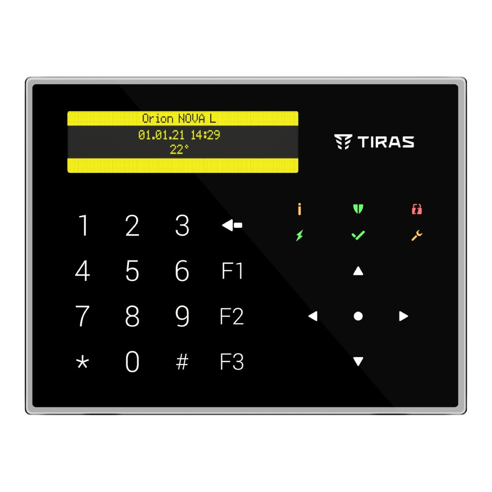 Клавіатура TIRAS K-GLCD Black - фото 3 Клавіатура TIRAS K-GLCD Black - фото 3