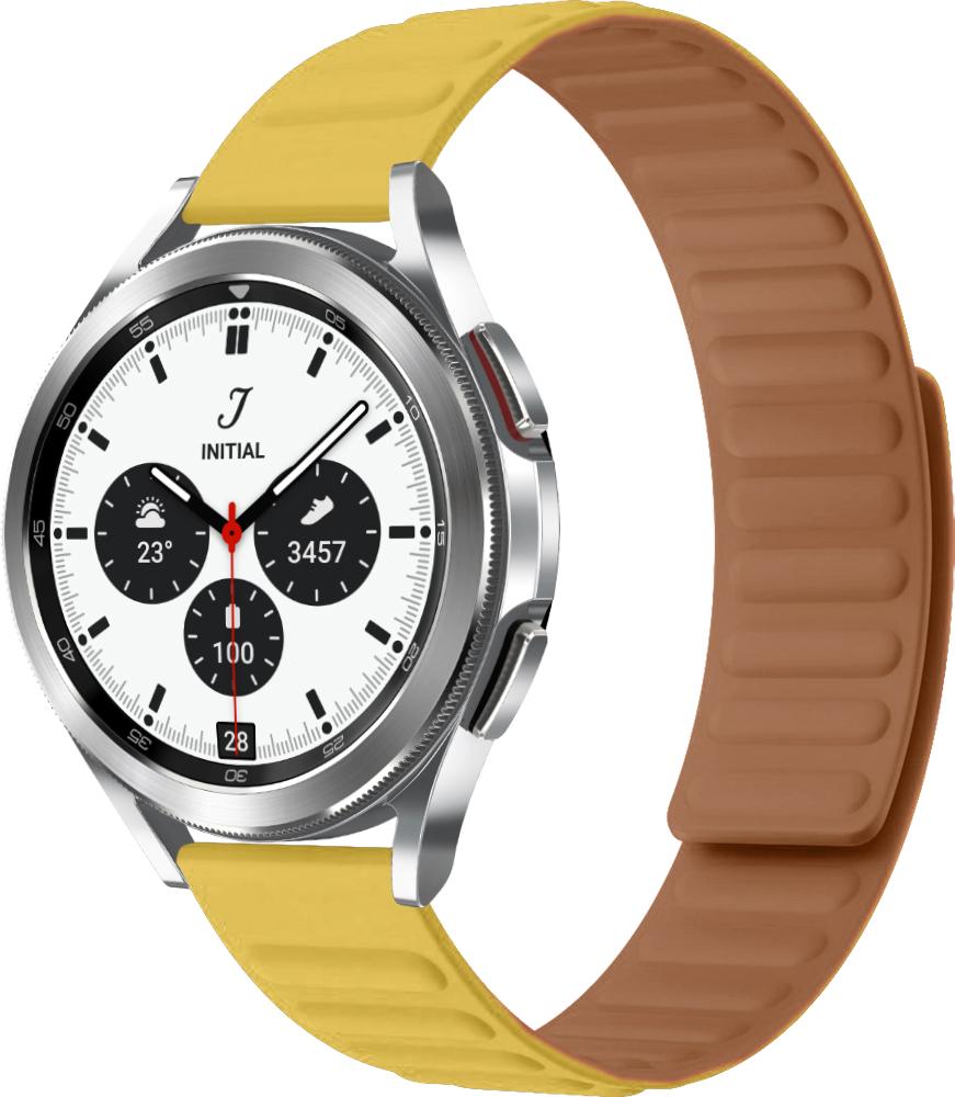 Ремінець Magneter для Galaxy Watch 4 Classic 42 мм Yellow (26616-0A) Ремінець Magneter для Galaxy Watch 4 Classic 42 мм Yellow (26616-0A)