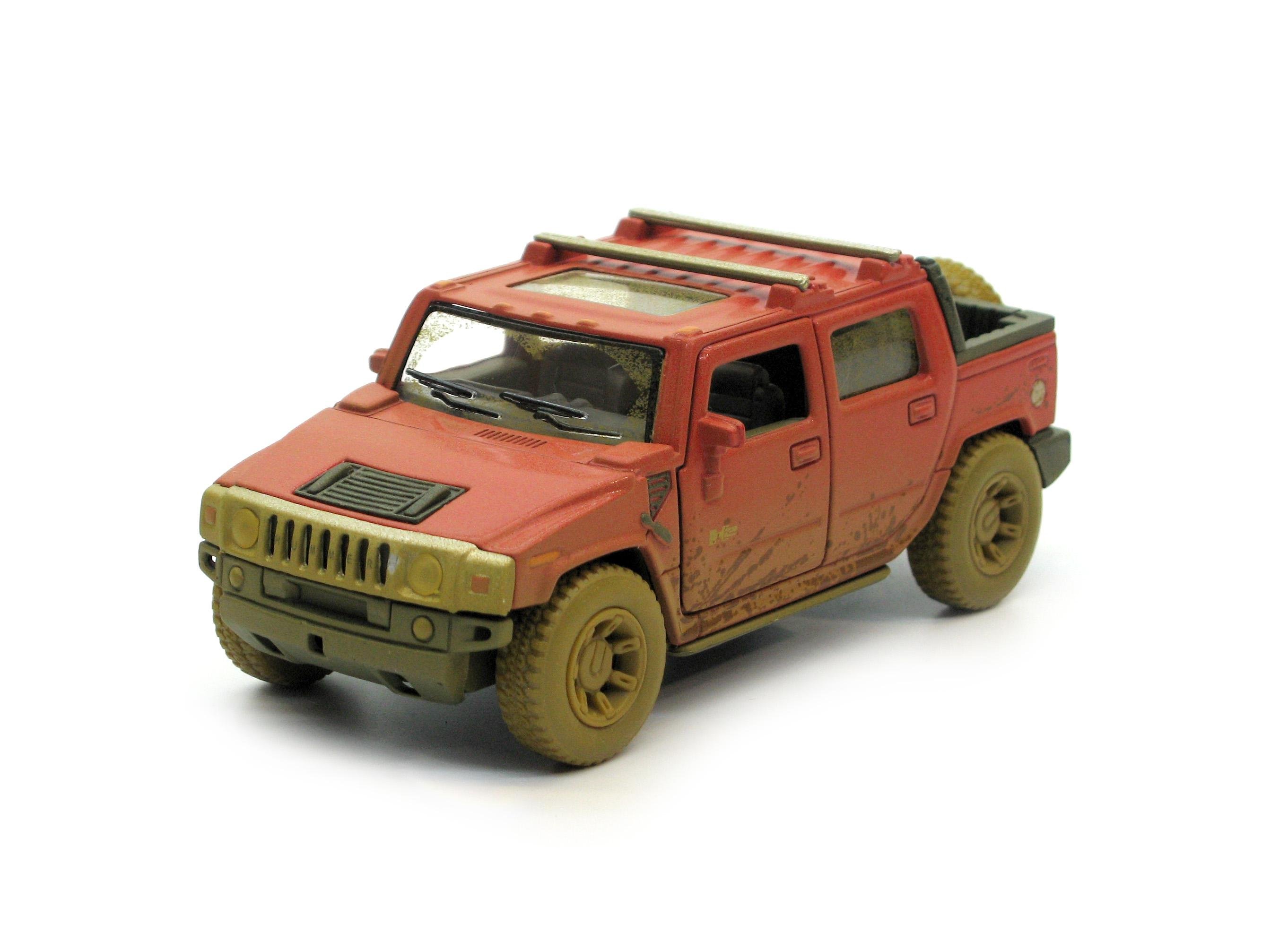 Машина металлическая KT5097Y Hummer H2 SUV Muddy (KT5097Y Red)
