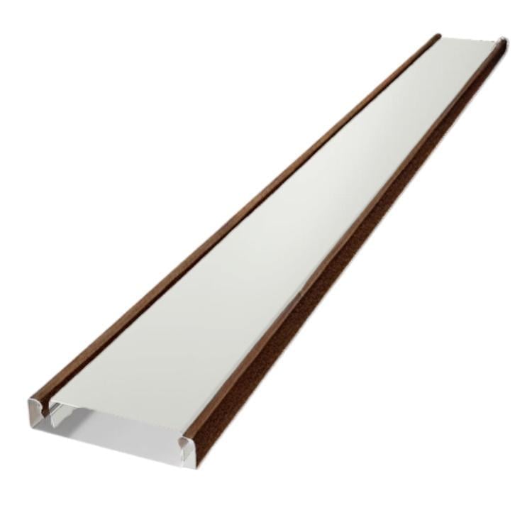 Планка заборная ранчо SIMBUD Malin 190 мм 8017 мат/9003 глянец (438574)