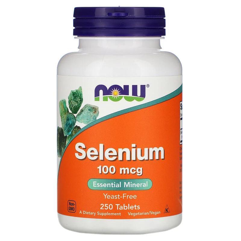 Селен Selenium Now Foods 100 мкг 250 таблеток