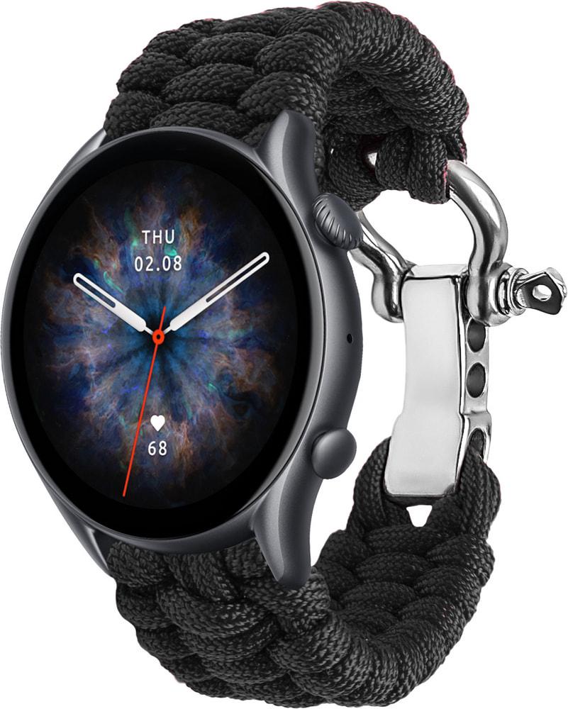 Ремінець з Паракорду Ruper для Amazfit GTR 3 Pro (22mm) Black (30816-2B)