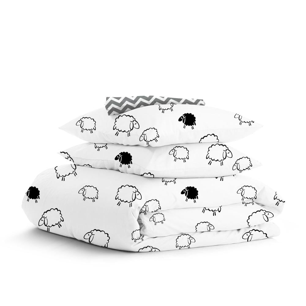 Постель евро Cosas Black Sheep с простыней на резинке 200х220 см (4822052142806)