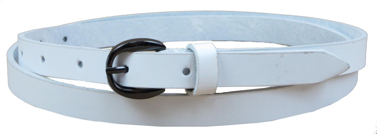 Ремень женский кожаный Skipper 1469-15 1,5 см Белый