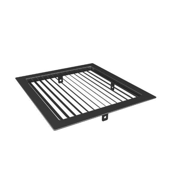 Решетка вентиляционная РВ-34 300х400х32 мм металлическая с монтажными ушами (1853987711/К0090)