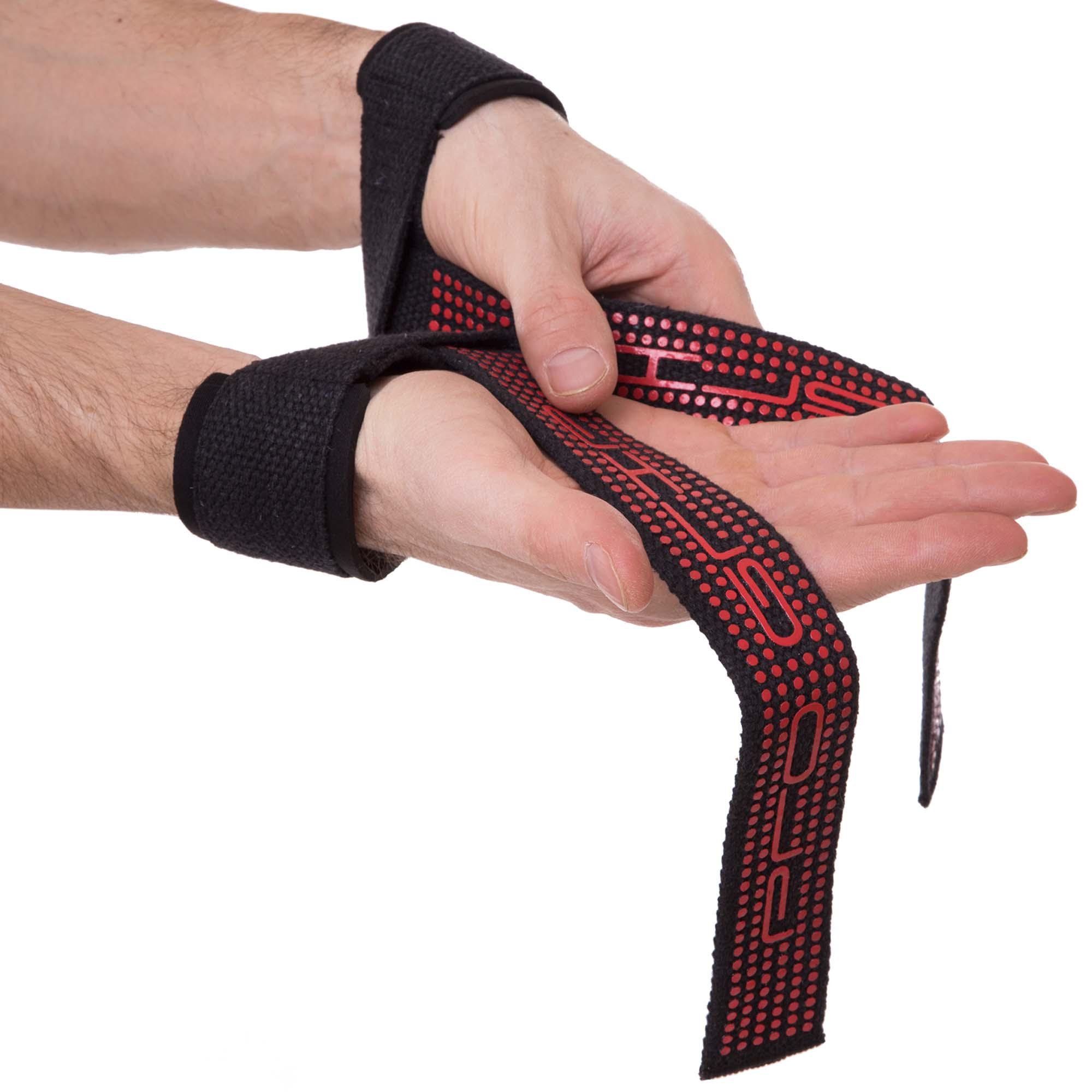 Лямки для тяги Zelart SB-167064 полиэстер 52х3,8 см 2 шт. Черный (SB-167064)