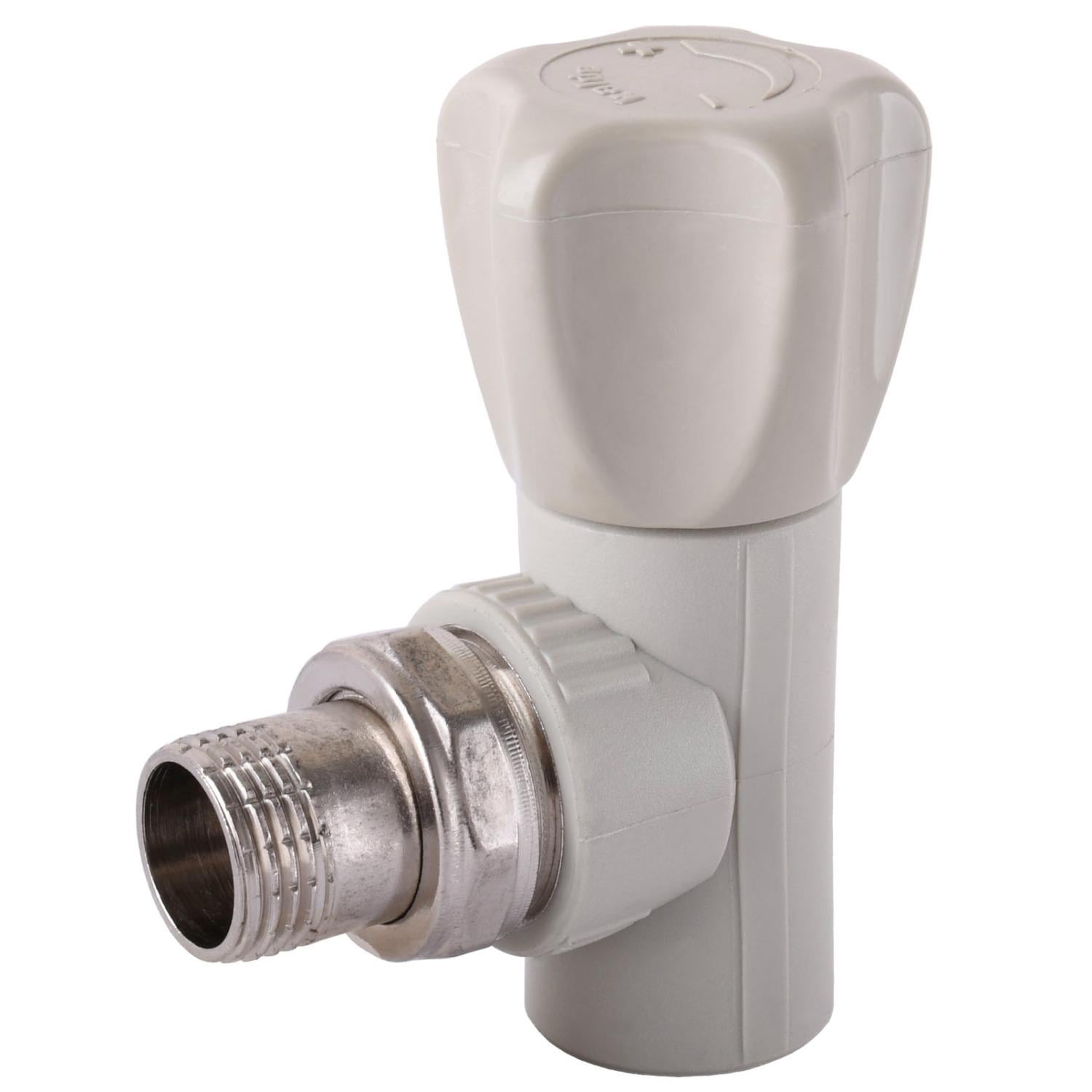 Вентиль радіаторний кутовий KALDE 22001 PPR 20х1/2" з американкою (000017438)