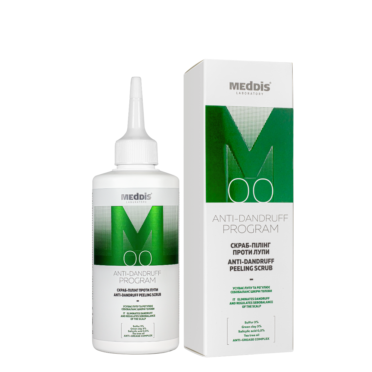 Скраб-пілінг проти лупи Meddis Anti Dandruff Program Peeling Scrub 200 мл Скраб-пілінг проти лупи Meddis Anti Dandruff Program Peeling Scrub 200 мл