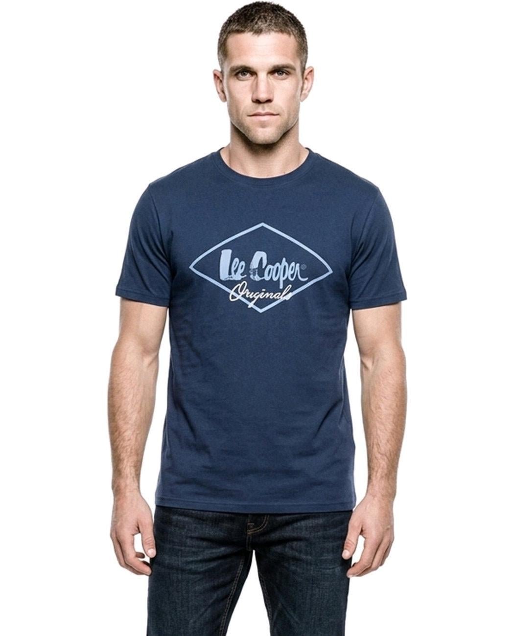 Футболка мужская Lee Cooper Logo Transparent 59711218.2 M Синий (2597112183908)