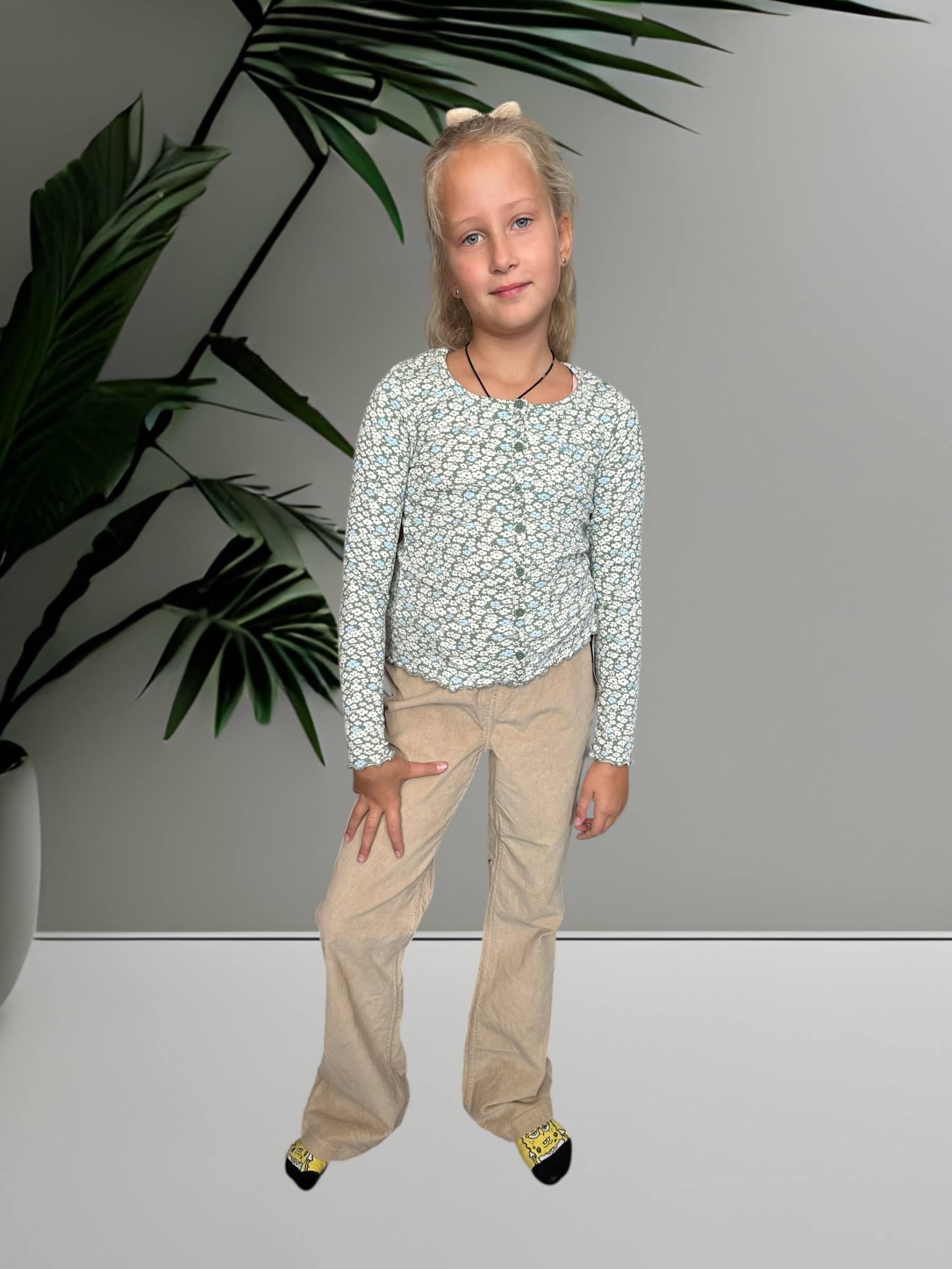 Брюки вельветовые Pepperts 10/12 лет 146-152 см Бежевый