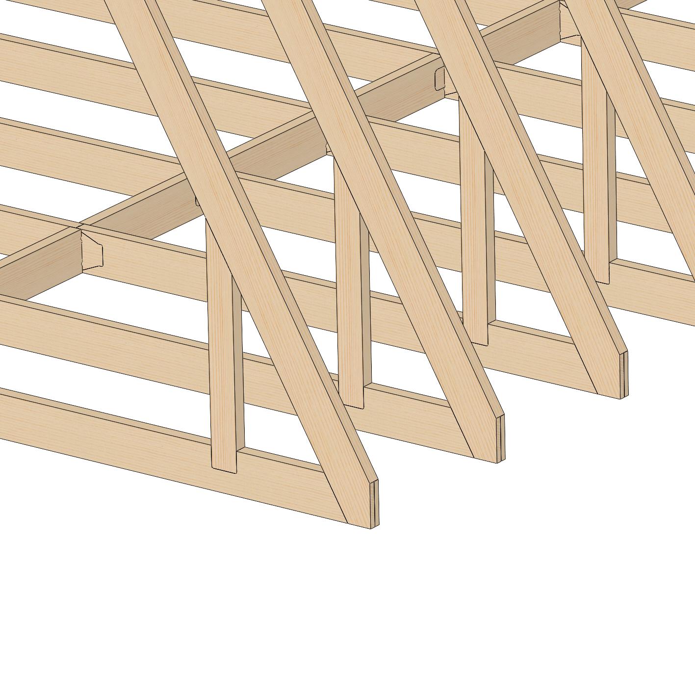 Модульний будинок Freewood Kit 140A A-Frame конструктор каркасу/2 поверхи S 55,8 м2 (FFW KIT140A) - фото 3