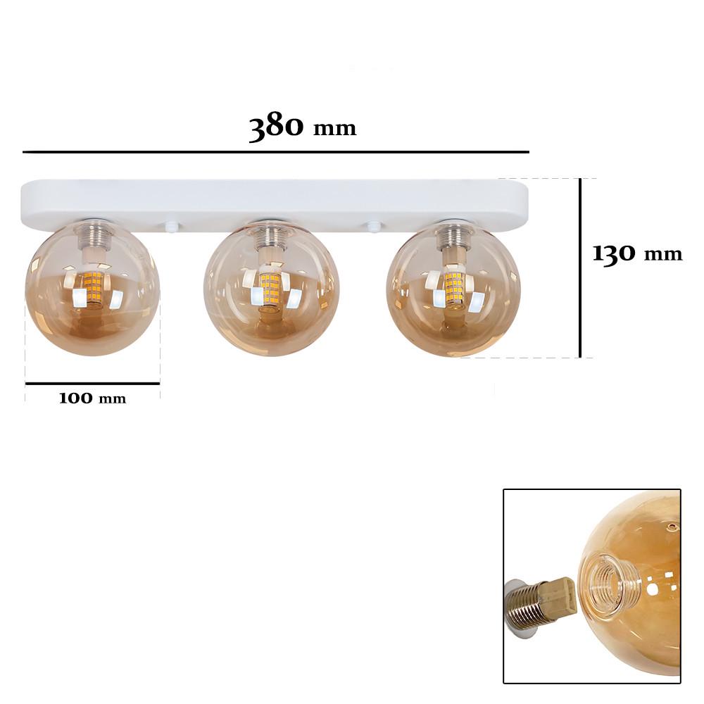 Люстра Levistella 761X100F-3 WH+BR на три плафони Білий (380) - фото 2 Люстра Levistella 761X100F-3 WH+BR на три плафони Білий (380) - фото 2