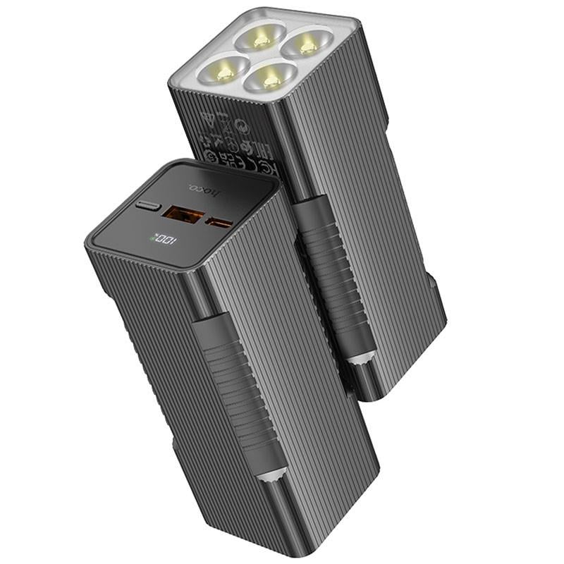 Повербанк-ліхтар Hoco Q15 Flashlight 10000 mAh 22,5 W Чорний - фото 2