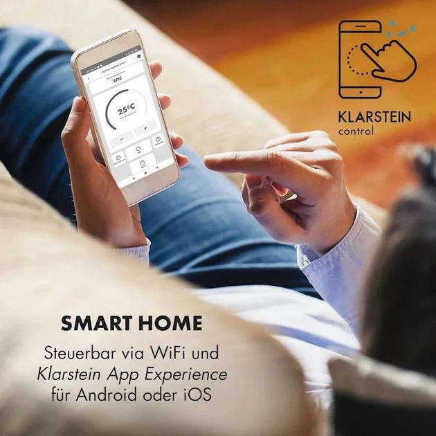 Інфрачервоний обігрівач для ванної кімнати KLARSTEIN Hot Spot Crystal Spotless (10035064) - фото 2