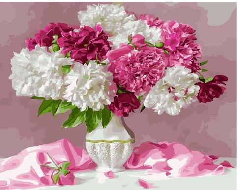 Картина по номерам Brushme "Пинк пионы" 40х50 см (BK-GX25127)