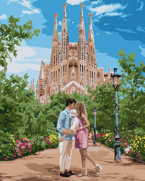 Картина по номерам Идейка Путешествие в Барселону 40x50 см (KHO4789)