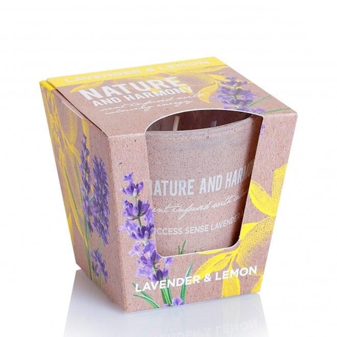 Свічка ароматична Nature and Harmony Lavender & Lemon (28744)