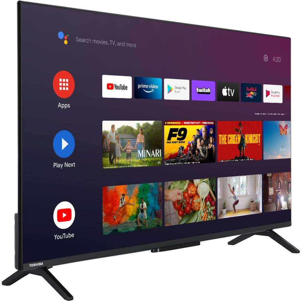 Телевизор Toshiba 65QA2363DG 65" 4K UHD QLED T2 Android 11 2x12W Dolby MS12 HDMI Wi-Fi VESA 400x200 M6 Черный (65QA2363DG) - фото 2
