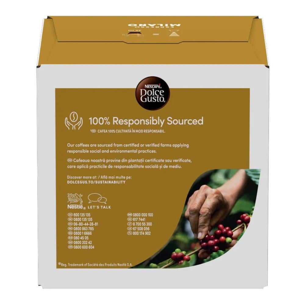 Кава в капсулах Nescafe Dolce Gusto Espresso Milano 16 шт. - фото 3 Кава в капсулах Nescafe Dolce Gusto Espresso Milano 16 шт. - фото 3