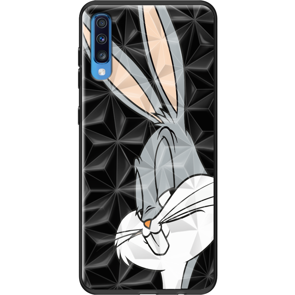 Чехол Boxface Samsung A705 Galaxy A70 Lucky Rabbit Черный силикон с призмой (36860-bk81-37863)