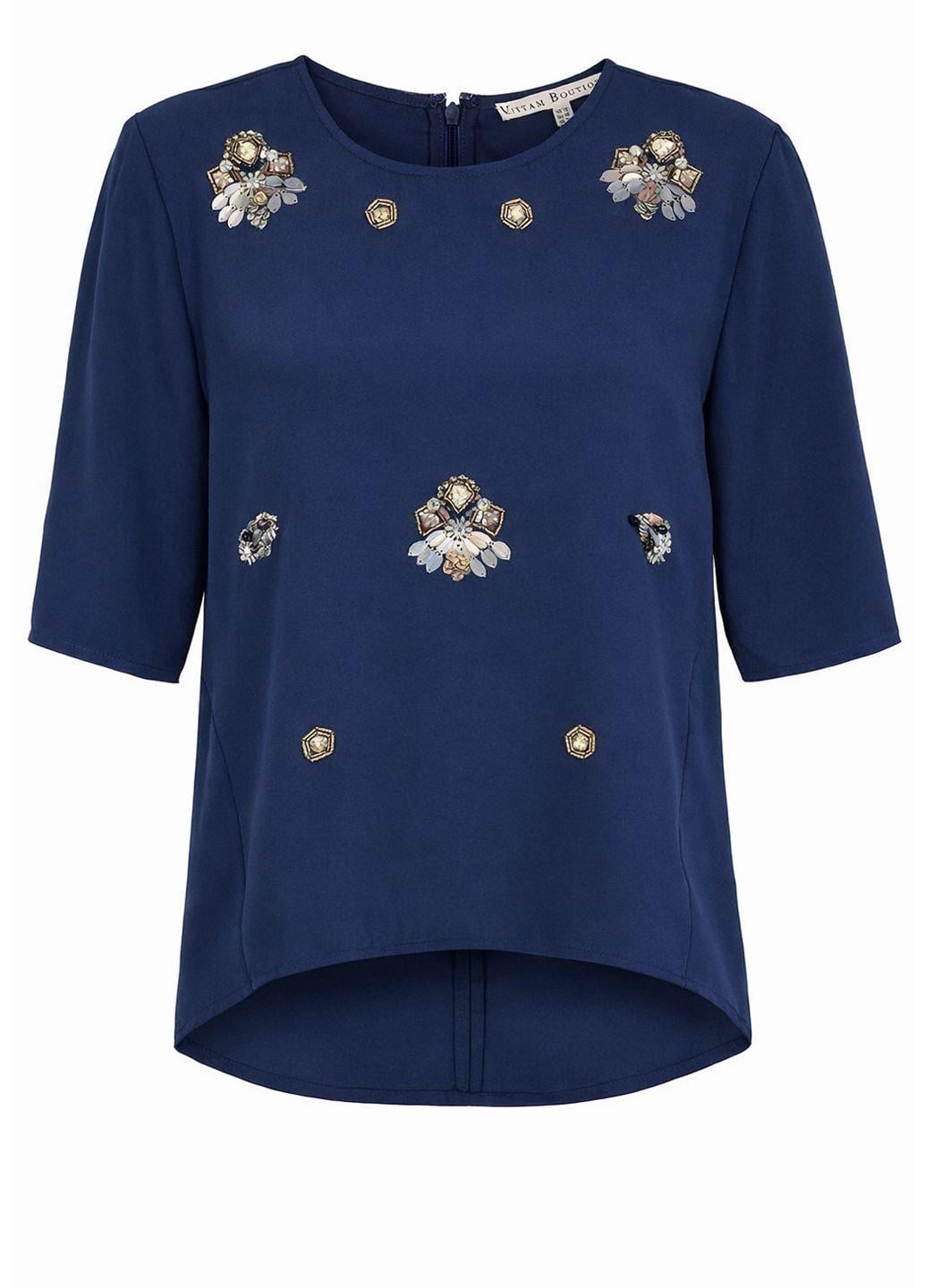 Блузка женская Uttam Boutique шифоновая S Синий (STK002297-37) Блузка женская Uttam Boutique шифоновая S Синий (STK002297-37)