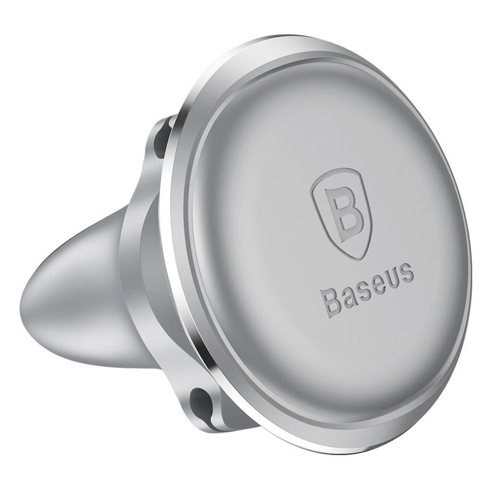 Автотримач магнітний Baseus Magnetic Air Vent Car Mount для телефону Сріблястий (SUGX-A0S) - фото 5