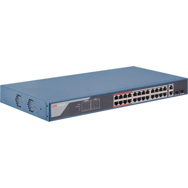 24-портовый POE коммутатор Hikvision DS-3E1326P-EI