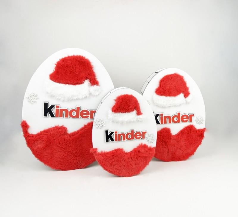 Набор новогодних коробок Киндер с шубкой 34/29/24 см