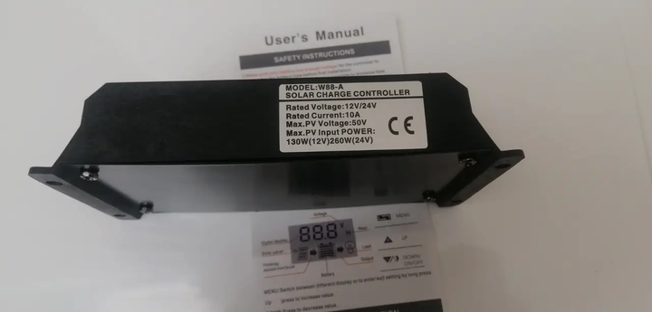 Контролер заряду сонячних панелей 10А 12/24В РК-дисплей USB/ШІМ-контролер PWM (5002423) - фото 5