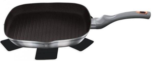 Сковорода-гриль Berlinger Haus D 24 см антипригарная материал алюминий Gray (BH-6004)