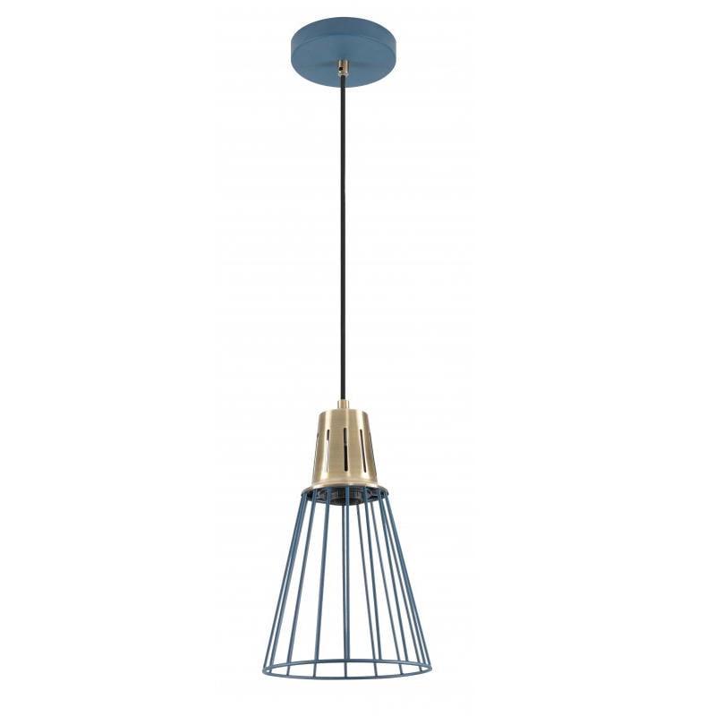 Світильник стельовий одинарний GTV KALIOPE E27 IP20 Ø 18 см Синій (27550877)
