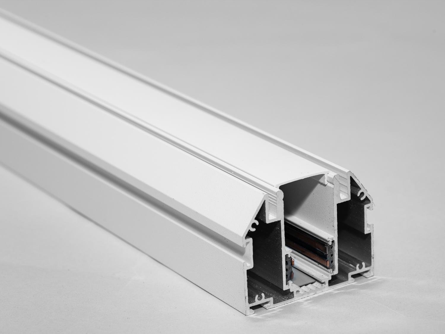 Рейлинг-шинопровод для магнитной трековой системы для натяжного потолка (QY-CX104W-20-1M-WH)