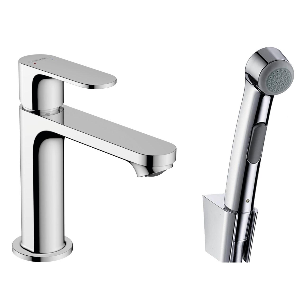 Смеситель для раковины Hansgrohe Rebris S с гигиеническим душем хром (72215000) - фото 1