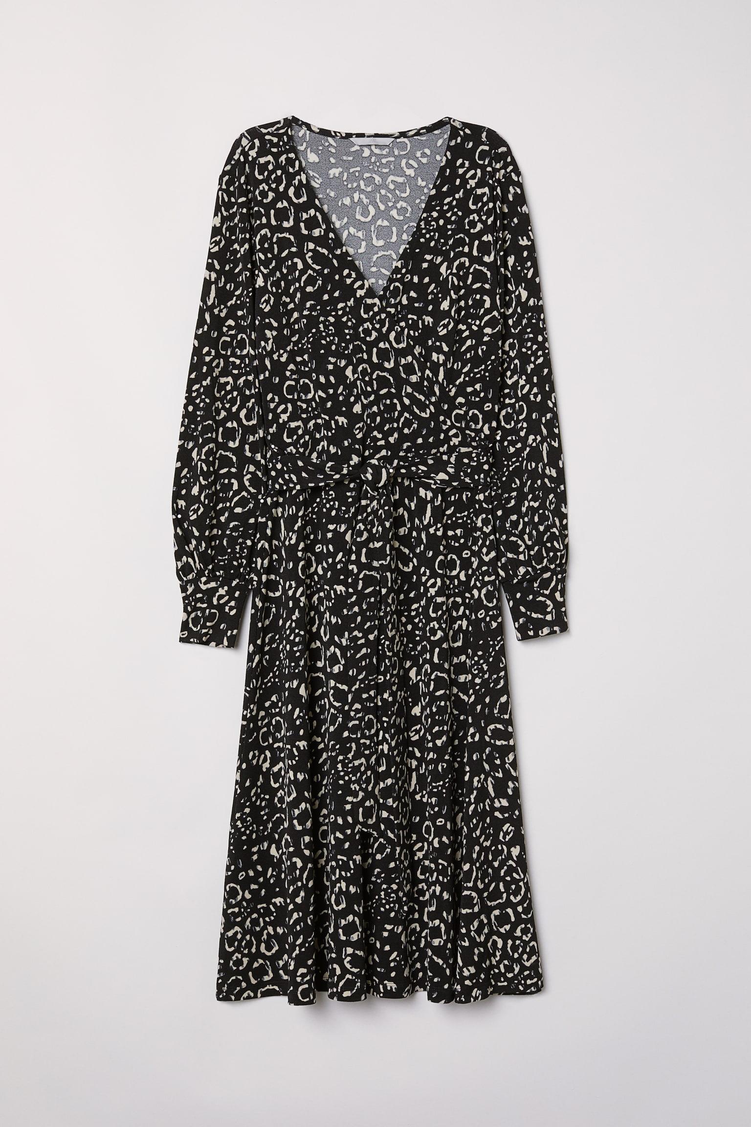 Платье H&M 665481П принт XS Черно-белый (1111109408369)