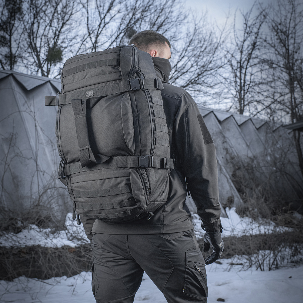 Сумка-рюкзак M-TAC Hammer Ranger ЗСУ 65x37x25 60 л Черный (9145) - фото 9