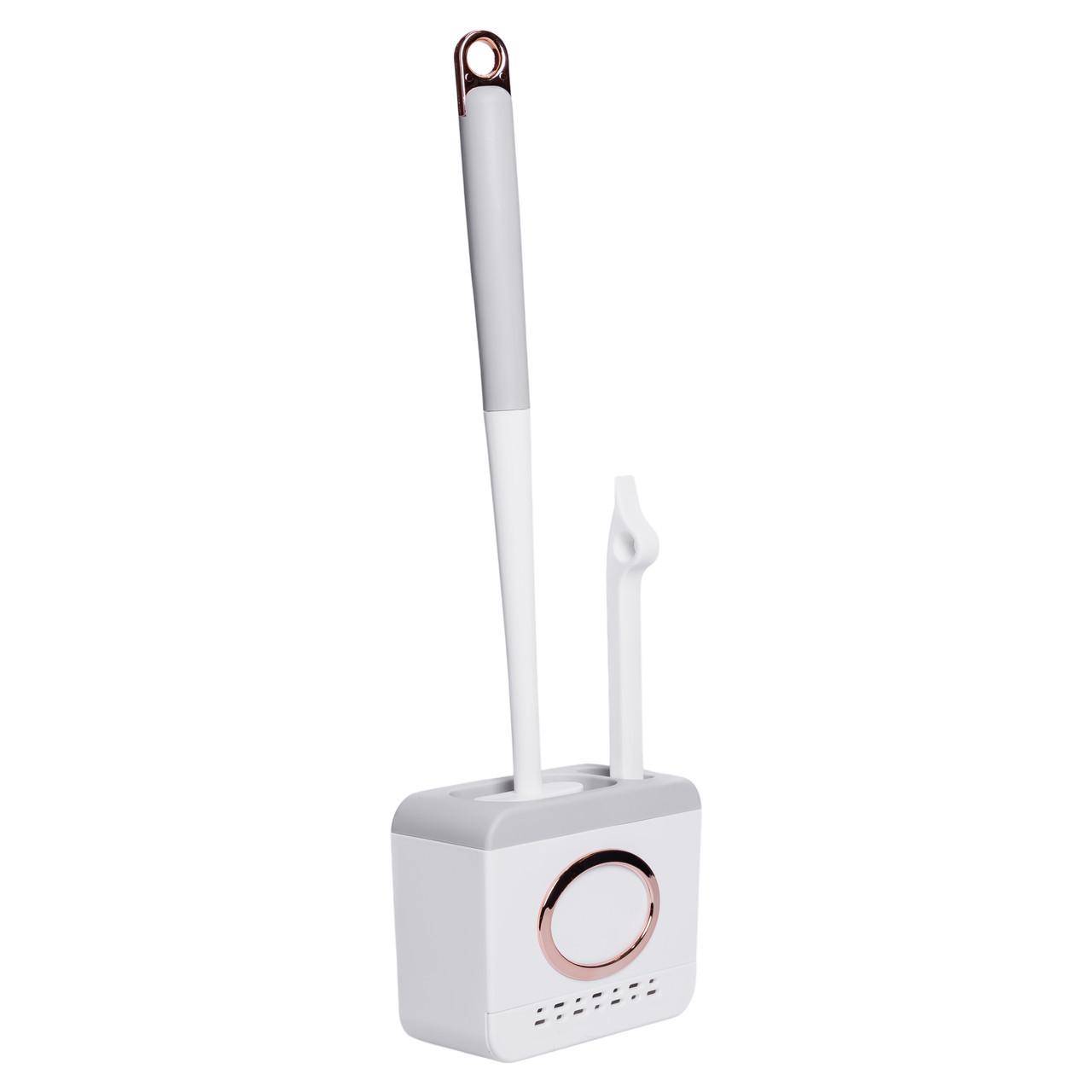 Комплект аксессуаров для туалета с подставкой HP-35015-48G 13х5,5х42 см Серый (A-035275) - фото 5 Комплект аксессуаров для туалета с подставкой HP-35015-48G 13х5,5х42 см Серый (A-035275) - фото 5