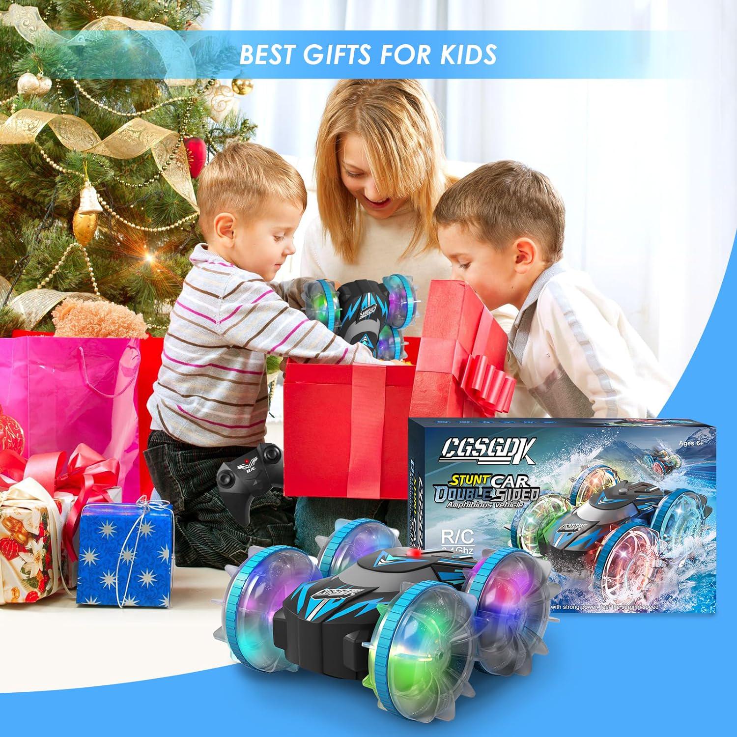 Машинка-перевертыш на радиоуправлении BG006 Амфибия Прозрачный/Красный (24836471) - фото 4