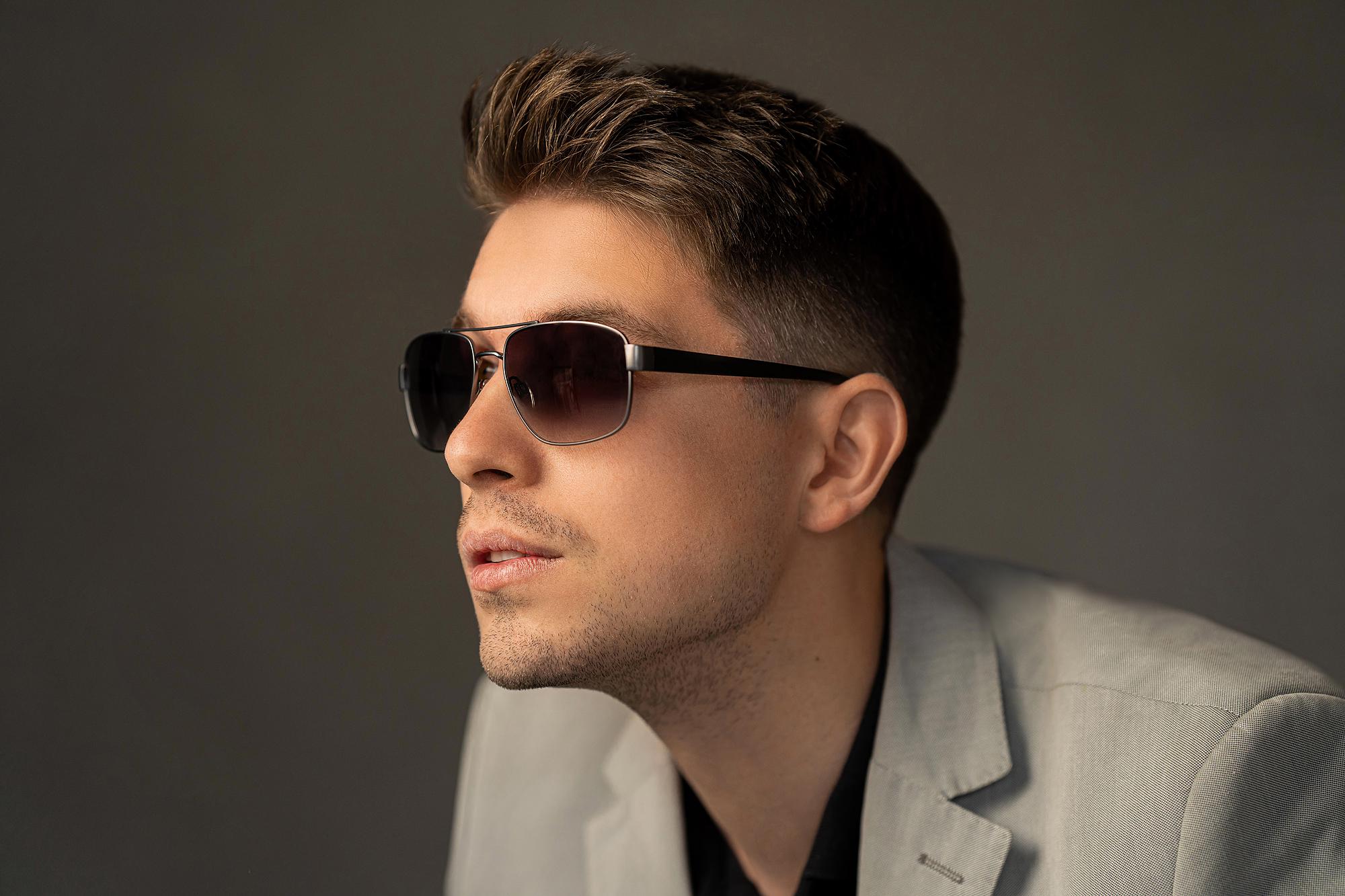 Сонцезахисні окуляри чоловічі MEGAPOLIS 86 Grey (11692813) - фото 2