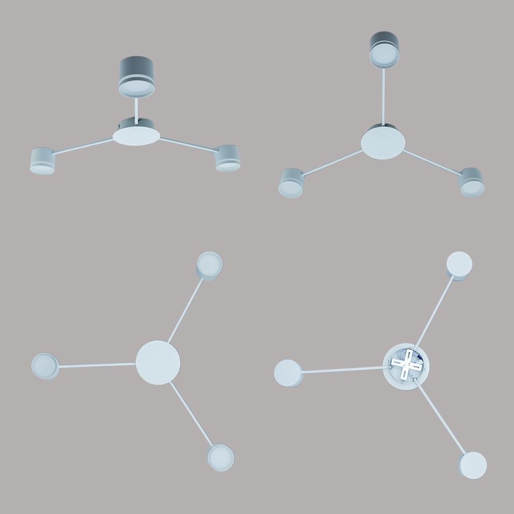 Люстра на 3 лампи ESLLSE GUSTAV 3xGX53 R 850x85 мм Білий (10495) - фото 7