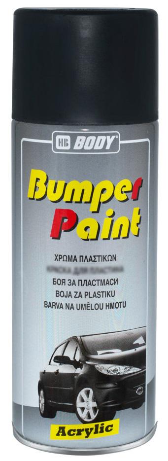 Краска для бамперов и пластика Body HB Bumper Paint 400 мл Темно-серый