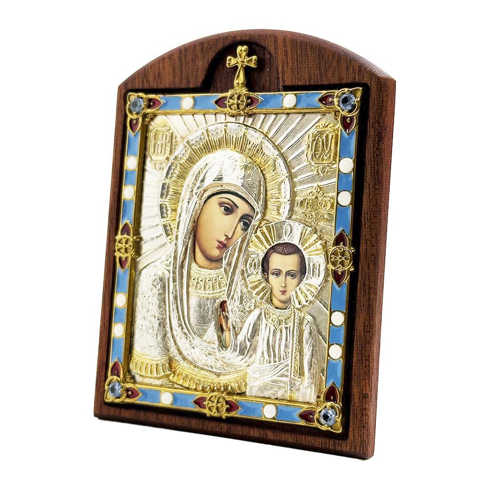 Икона Богородица Казанская латунная (BGG0093L)