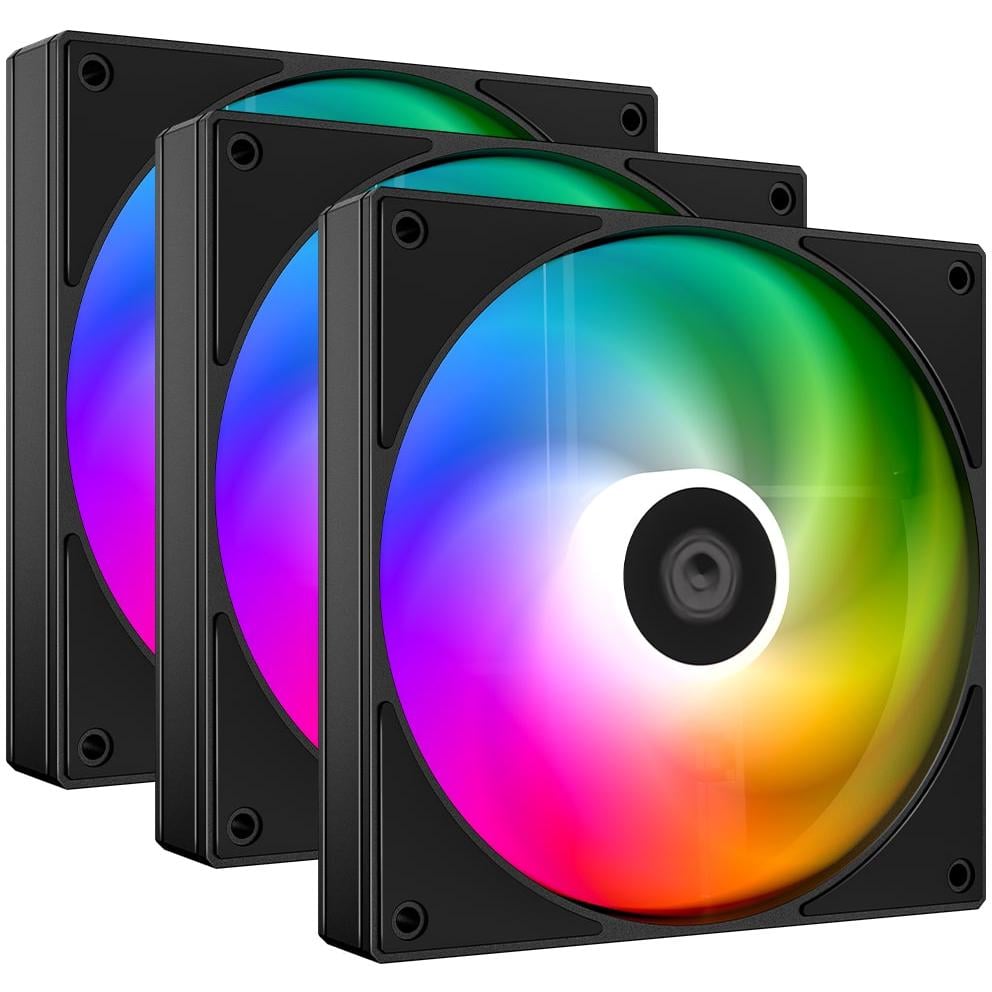 Корпусний вентилятор ID-Cooling AS-120-ARGB-K Trio 3 шт. 120 мм Black (30492037)