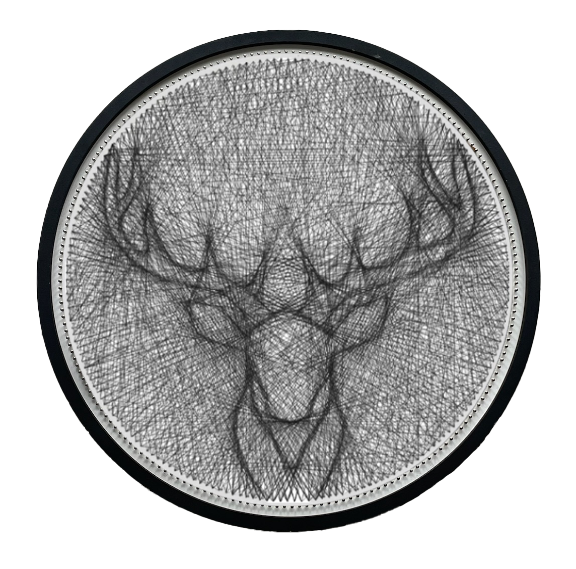 Картина нитками ArtLover String Art Олень с рамкой 50 см (AL-k20008)