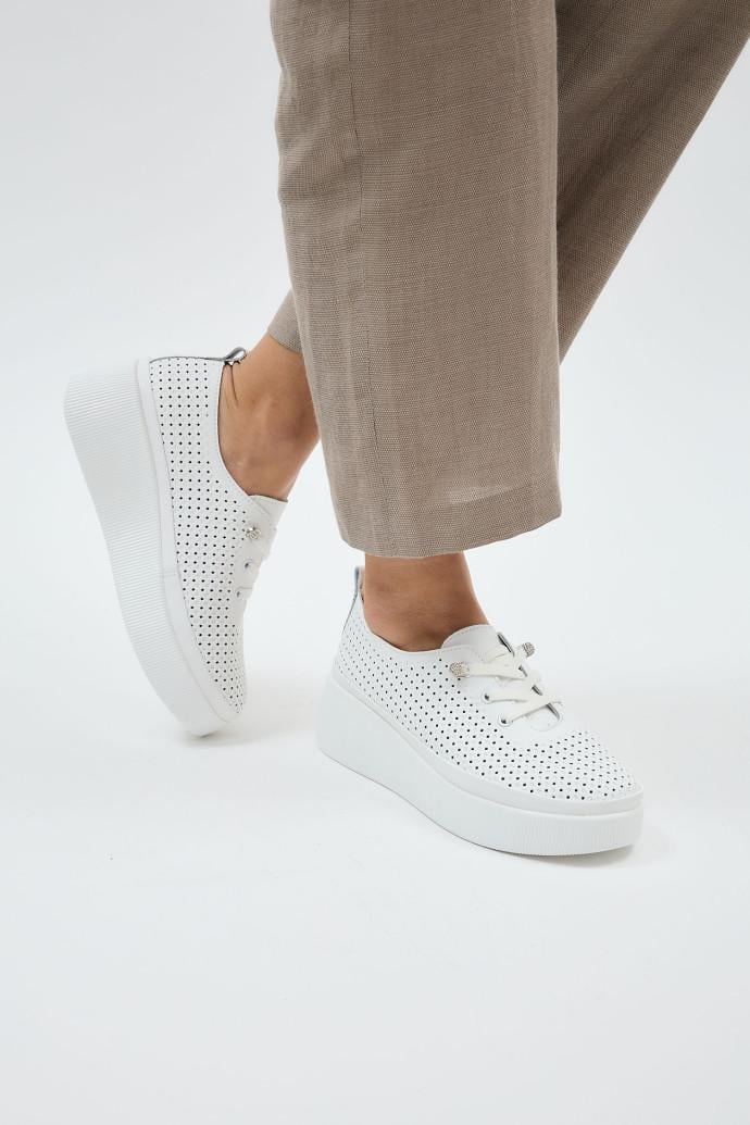 Мокасины женские LONZA кожаные р. 41 Белый (198410) - фото 5 Мокасины женские LONZA кожаные р. 41 Белый (198410) - фото 5