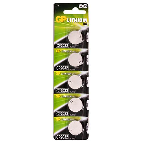 Батарейка GP дисковая Lithium Button Cell 3,0 V CR2032-8U5 литиевые