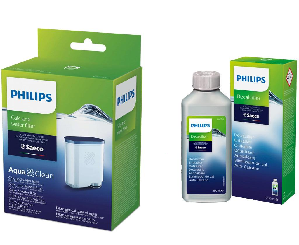 Фильтр для воды и против накипи AquaClean Philips CA6903/10 + средство от накипи Philips CA6700 (10472359)