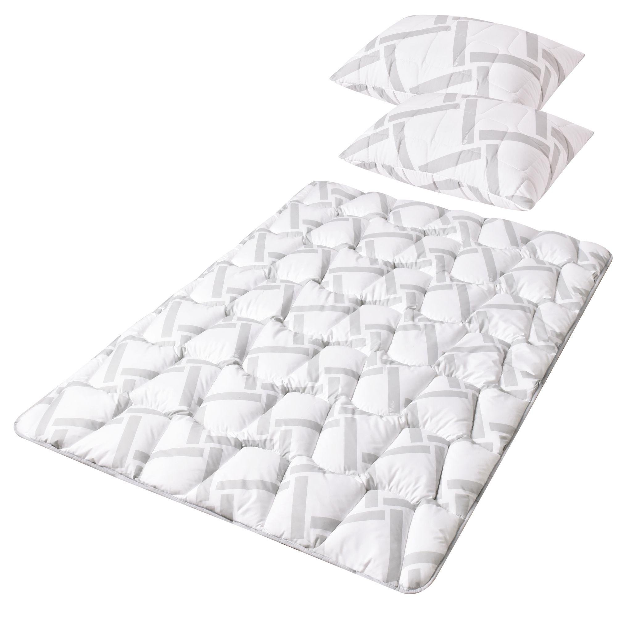 Ковдра євро IDEIA Elegantly з 2 подушками 50х70 см 200х220 см (2236095856)