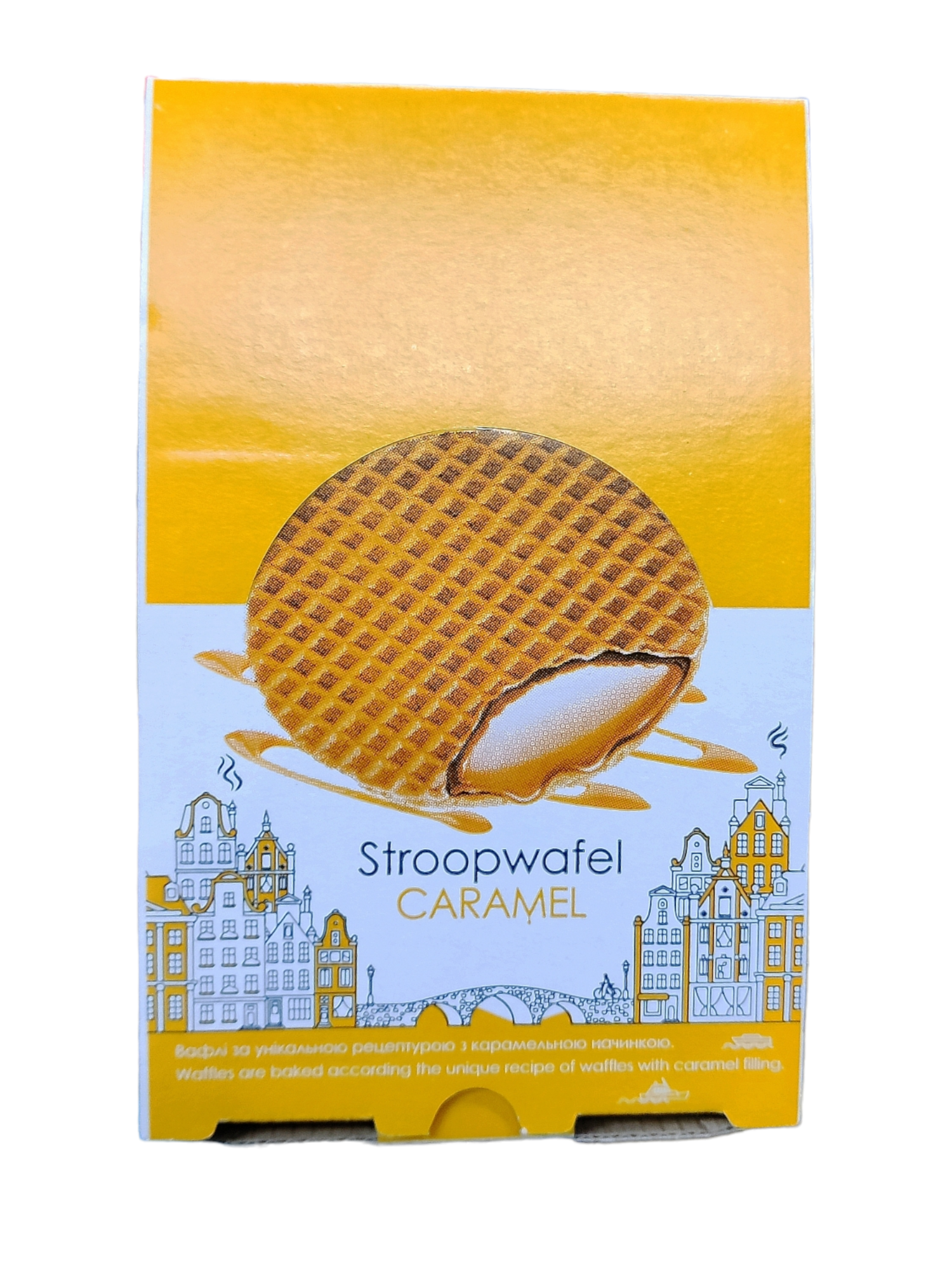 Вафлі Saleks Stroopwafel з начинкою карамель 858 г (00617)